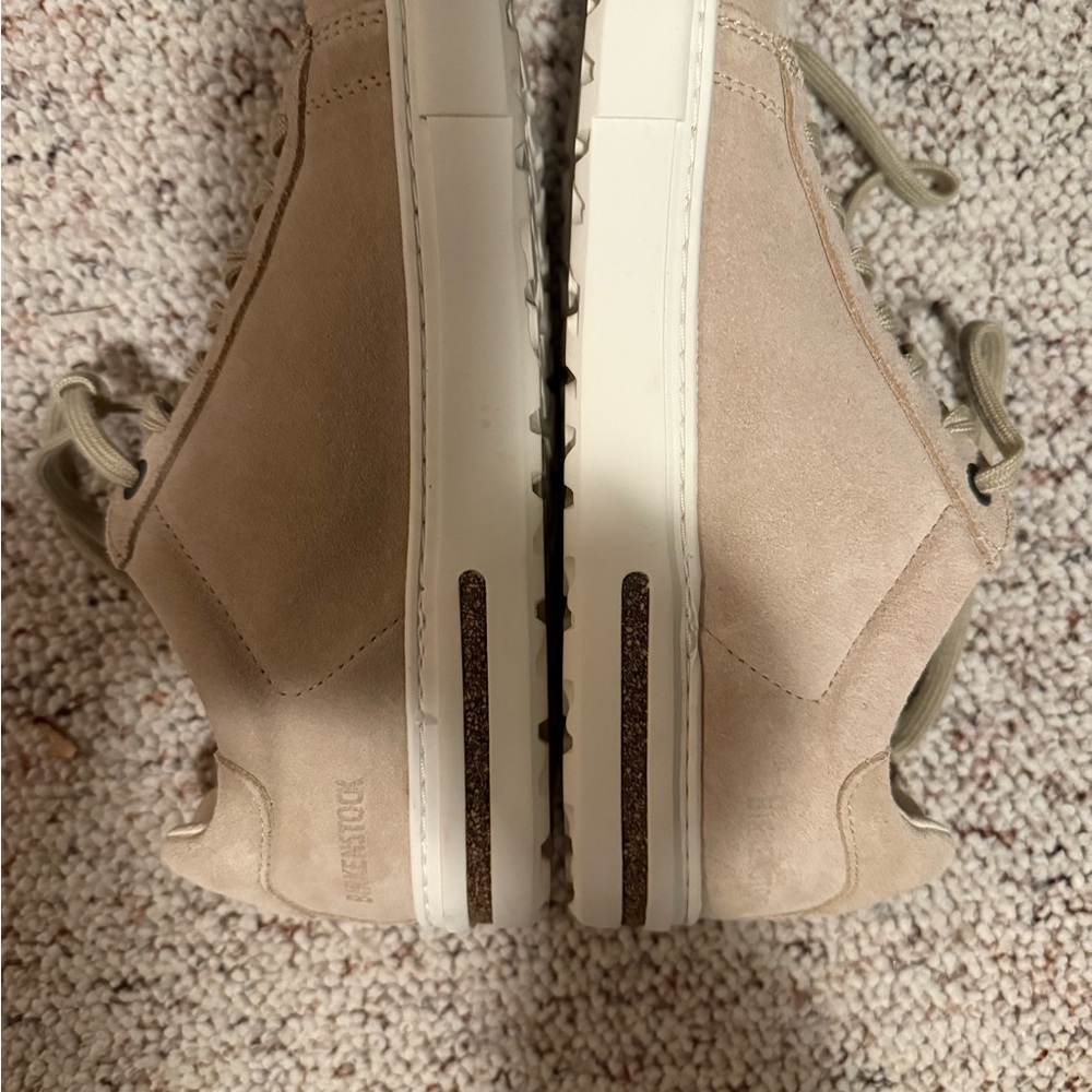 Birkenstock Tan Bend Low Suede Leather Sneakers 6-6.5 - Picture 3 of 4